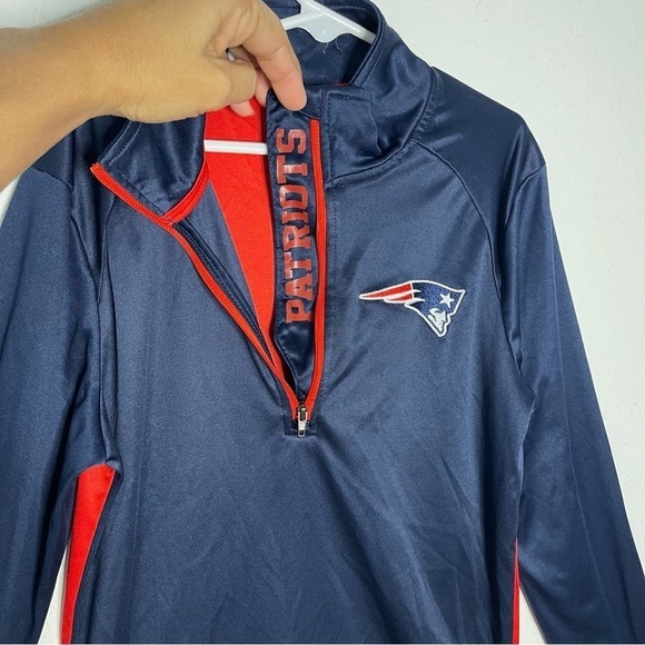 NFL New England Patriots youth Team Apparel 1/4 Zip Top size M 10/12 - Picture 5 of 10